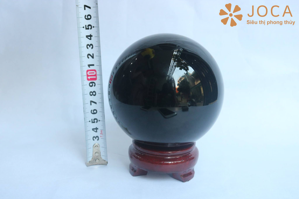 Quả Cầu Phong Thủy Đá Thạch Anh Đen 2