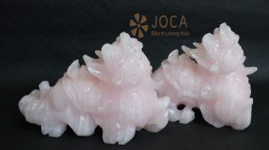 Tỳ hưu thạch anh hồng size 15cm