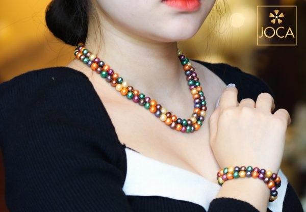 Vòng Ngọc Trai Tứ Quý Tự Nhiên 