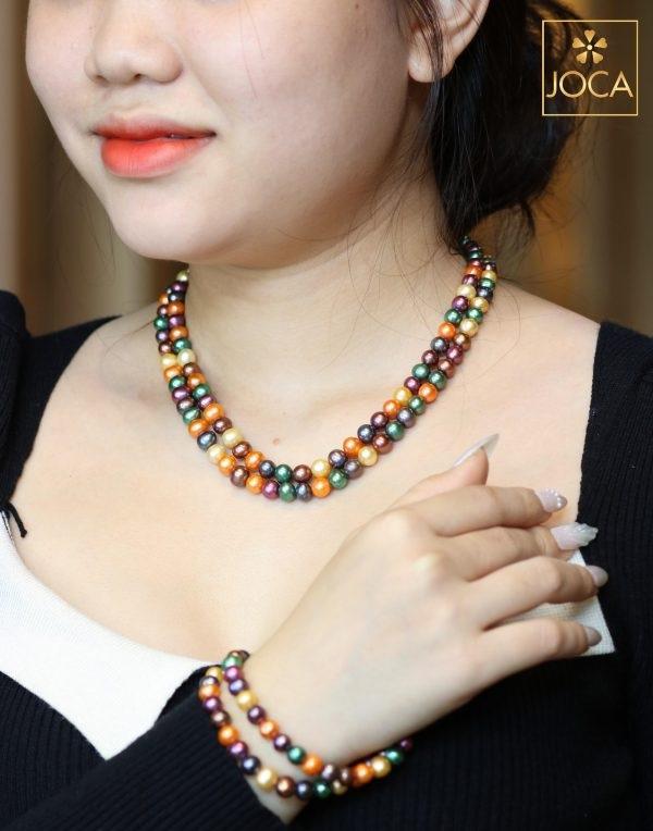 Vòng Ngọc Trai Tứ Quý Tự Nhiên 